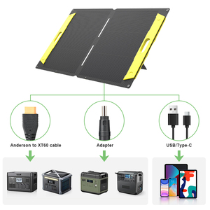 <span class=keywords><strong>SUNSUN</strong></span>-Panel solar plegable, resistente al agua, 100W, HPBC, ETFE, laminación integrada, eficiente, portátil, salida USB/tipo C para exteriores - Product Image 4