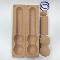 Rouleau de yoga KUKESI CORK 40*10cm 4-en-1 en mousse de liège écologique pour la relaxation musculaire et le massage corporel