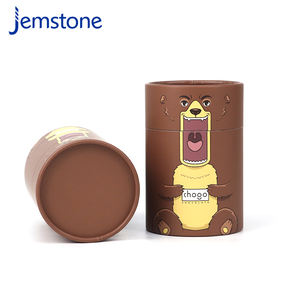 Caja de Regalo Cilíndrica de Cartón Reciclable de Diseño Personalizado, Embalaje de Tubo de Papel Kraft de Grado Alimenticio para Chocolate - Product Image 2