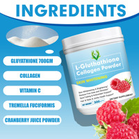 Venta caliente L-glutatión polvo de colágeno con colágeno y vitamina C ayuda a apretar e iluminar la piel facial