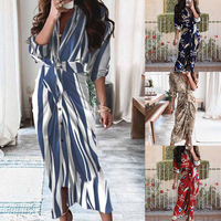 Robe chemise midi plissée pour femme, col rabattu, ceinture à nouer, boutonnée sur le devant, manches longues, pour le quotidien, le bureau ou les tenues décontractées – Vente en gros