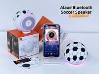 Haut-parleur Alaxe Football de haute qualité pour écouter de la musique avec lumière, compact, prend en charge les motifs personnalisés