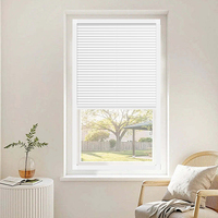 Persianas de ventana sin taladro, tipo panal, para montaje en ventana, opacas con marco