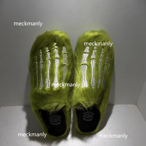 Chaussons pour hommes et femmes, dessus en cuir véritable et daim, bout carré, semelle intermédiaire en liège, soutien de la voûte plantaire, semelle extérieure en EVA/caoutchouc - Product Image 1