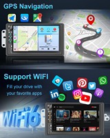 7 Zoll OLED HD Touchscreen Autoradio mit DSP-Audioprozessor für GPS-Haupteinheit MP3 USB