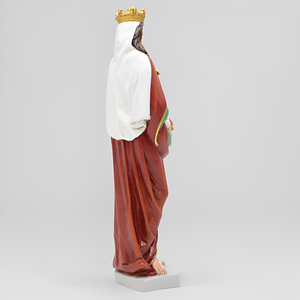 Statue religieuse de Sainte Élisabeth d'Hongrie de 4 pieds, design artistique peint à la main, décoration intérieure, image de foi chrétienne catholique en résine - Product Image 5
