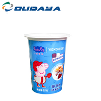Copa iml PP de grado alimenticio, 25g, 140ml, venta al por mayor, personalizada, para galletas de chocolate, dos compartimentos