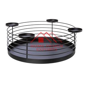 Bougeoir chauffe-plat en métal dernier modèle centres de table et décorations de mariage bougeoir en fer de haute qualité - Product Image 1