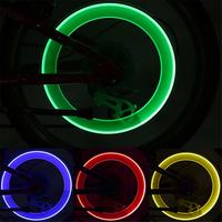 Lumière de rayon de vélo LED feu arrière de vélo moto lumière de roue Valve de pneu Flash rayon néon lampe accessoires de cyclisme Offre Spéciale