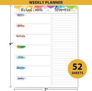 Theo dõi kế hoạch thói quen danh sách lập kế hoạch hàng tuần cho danh sách kiểm tra mục tiêu nhiệm vụ trường học tổ chức Sổ ghi chép hàng tuần với lịch trình hàng ngày - Product Image 2