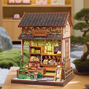 Sujetalibros de Madera, Kit de Modelo de Tienda de Flores, Rompecabezas 3D Hecho a Mano, Decoración de Escritorio para Oficina en Casa, Regalo Creativo para Adultos - Product Image 5