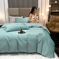 Sunny Textile Ensembles de literie en coton Draps de luxe Hôtel King Size Housse de couette Ensemble de literie avec couvre-lit