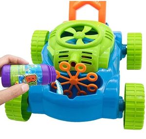 Home Garden Interactive Pushing Car Automatic Bubble Machine Soap Maker Blower Cart Baby <strong>Kids</strong> Toy Bubble <strong>Lawn</strong> <strong>Mower</strong> - Product Image 3