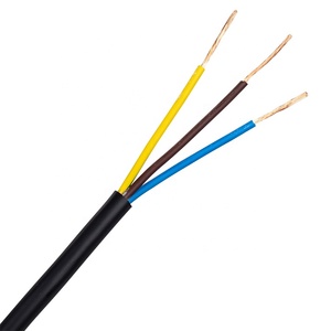 สายไฟ PVC 300 500V IEC 60227 EN50525 VDE H05VV-F แบบยืดหยุ่น <span class=keywords><strong>3</strong></span> แกน ขนาด 0.75 มม. 1 มม. 1.5 มม. แบบตีเกลียว 70 องศาเซลเซียส - Product Image 2