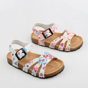 Sandali Floreali alla Moda per Bambini, <span class=keywords><strong>Scarpe</strong></span> Estive da Spiaggia per Bambini, Ciabatte Antiscivolo a Punta Aperta per Ragazze - Product Image 1
