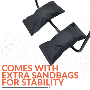 Rete da allenamento pieghevole per passaggi, rete rimbalzante regolabile per basket con sacchi di sabbia per stabilità - Product Image 5