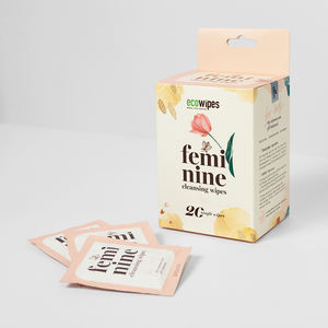 Lingettes écologiques pour l'hygiène féminine, lingettes humides, 20 lingettes, lingettes nettoyantes, douces pour la peau, jetables, soins personnels - Product Image 2