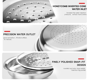 Capsules de <span class=keywords><strong>café</strong></span> rechargeables de ml, en acier inoxydable, pour système sensoriel phlèvre, dosettes de <span class=keywords><strong>café</strong></span> et machine à expresso - Product Image 4