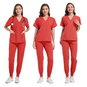 Ensemble de joggeurs unisexes 2 pièces Logo personnalisé SPA Uniformes d'hôpital infirmier Scrubs médicaux Scrubs pour femmes Scrubs de docteur Uniformes Sets - Product Image 2