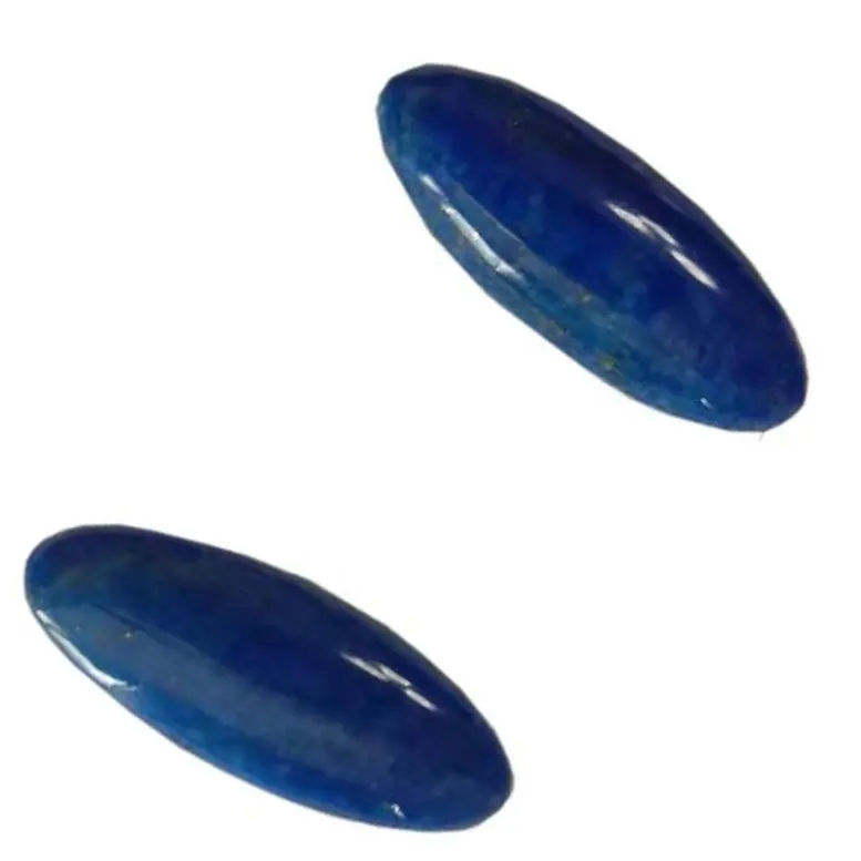 Lapis Lazuli taş Cabochon çifti doğal taş eşleşti çift taşlar kabin