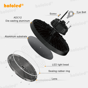 En stock aux États-Unis, norme australienne SAA, 100W 150W 200W 240W, projecteur UFO High Bay pour atelier, grange, garage, gymnase, terrain de <span class=keywords><strong>badminton</strong></span> - Product Image 3