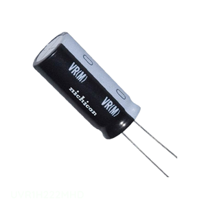 Condensateur UVR1H222MHD 2200 uF 20% 50V RADIAL à trou traversant, canal fabricant, 2200UF, aluminium - Product Image 1