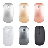 Ultra Slim Mouse Inalambrico Dual Mode Bt Rechargeable Colorful Souris Sans Fil 2-4ghz Optical Computer Wireless Gaming Mouse