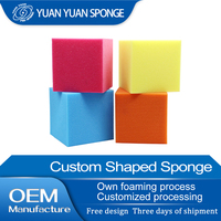 Vente en gros de cubes en mousse PU 100% colorés, jouets amusants et éclatants au toucher, blocs de mousse en éponge de grande taille