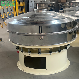 Food Grade Circular Vibrating Screen Rice Flour Butter Powder Sieving Cleaning <strong>Scraper</strong> Brush Spin Rotary Sieve Shaker - Product Image 4