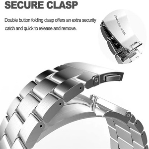 Bracelet de montre en acier inoxydable à 3 maillons à ajustement rapide de 26 mm pour <span class=keywords><strong>Garmin</strong></span> <span class=keywords><strong>Fenix</strong></span> 8 7x <span class=keywords><strong>6x</strong></span> 7 <span class=keywords><strong>Pro</strong></span>, bracelet de poignet Correa - Product Image 3
