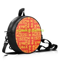 Sac Rond en PU pour Femme, Réutilisable, en Tissu, pour Sororité, Sac de Shopping de Haute Qualité, Sac de Week-end – Ventes Flash