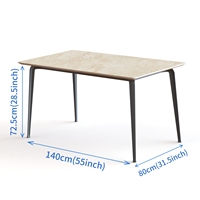 Cadre de table Table de luxe Base de table Pieds en métal Usine en gros Fixation de table en aluminium