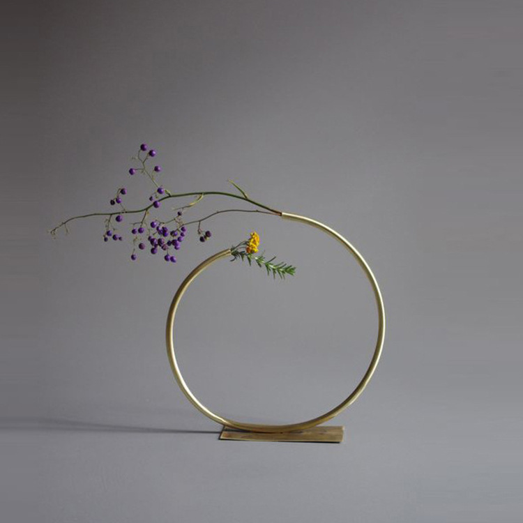 Латунная ваза Maxery, украшения для дома, центральные части стола, подарки, роскошная металлическая ваза для цветов на свадьбу, новоселье, рождественскую вечеринку