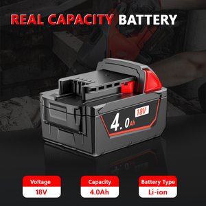 Batterie Li-ion VICTPOWER 18V 4.0Ah de remplacement pour outils électriques sans fil Milwaukee M18, compatible avec plus de 200 outils, OEM ODM - Product Image 5