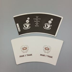 Matière première en papier couché PE imprimé sur mesure pour la fabrication de gobelets jetables pour café et boissons froides - Product Image 1