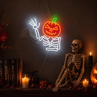 Lumière néon personnalisée avec logo, à intensité variable, pour décoration murale, LED, alimentée par USB, lumières de pêche en forme d'hameçon