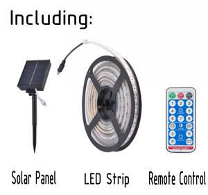 Bande d'alimentation solaire pour cour, étanche IP65/IP67, SMD <span class=keywords><strong>2835</strong></span>, panneau solaire, <span class=keywords><strong>LED</strong></span>, décoration de jardin, nouvelle tendance - Product Image 3