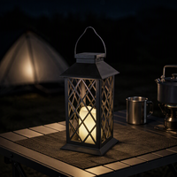 Lanterne solaire LED vintage pour extérieur, décoration de jardin, pelouse, villa, éclairage paysager, IP55, lumière chaude, commande manuelle