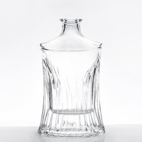 Bouteilles en verre vides personnalisées avec logo pour spiritueux, 50ml, 100ml, 500ml, 750ml, mini-bouteilles en verre pour l'emballage de spiritueux