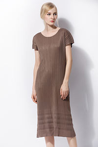 Falda Midi Plisada de Doble Capa para Mujer, Estilo <span class=keywords><strong>Issey</strong></span> <span class=keywords><strong>Miyake</strong></span>, para Conjuntos de Playa, Tela Texturizada de Alta Gama, Diseño Plisado 3D - Product Image 3