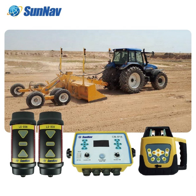SunNav AG818 Laser Land Leveling System for Precision Agriculture Dual Laser Receivers Long Service Life 1-Year Warranty (22kg)