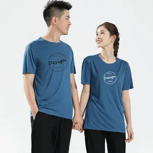 เสื้อยืดทีเชิ๊ตผ้าโพลีเอสเตอร์สีพื้นของผู้ชายและผู้หญิง,เสื้อยืดแนวสปอร์ตแห้งเร็วออกแบบเสื้อทีเชิ๊ตกีฬาปี JL-92204
