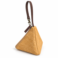 Pochette triangulaire Tyvek avec fermeture éclair, porte-monnaie, petite trousse de toilette, organiseur de rangement portable, mini sac à main