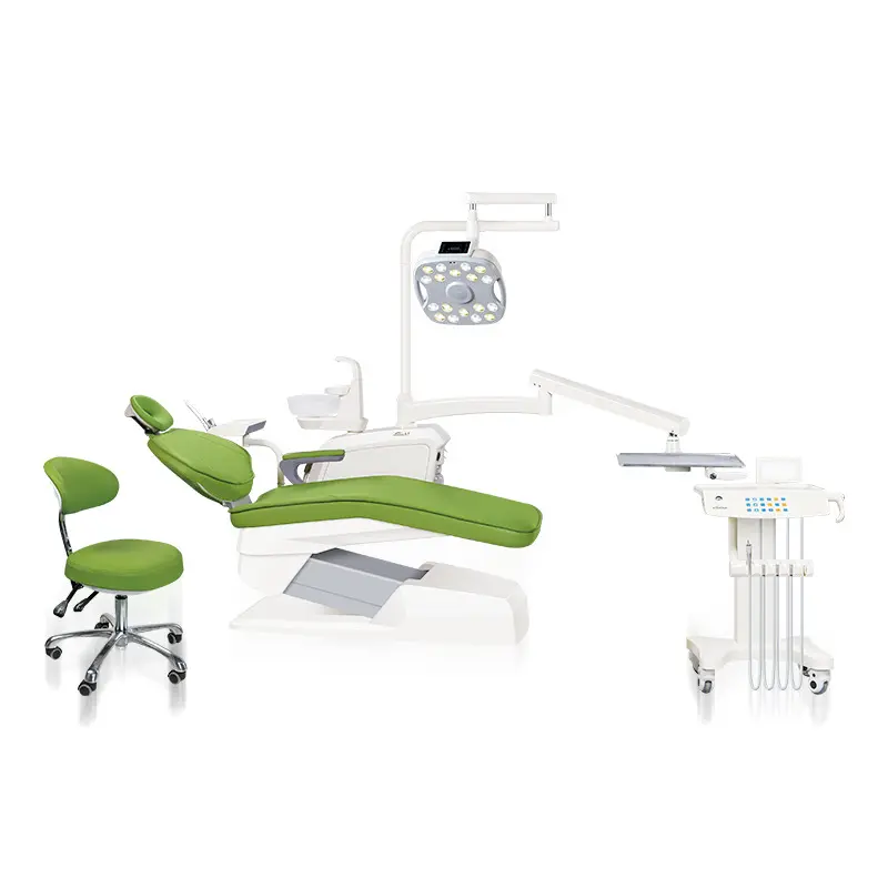 2023 Aseptico equipo Dental suministros médicos Led Material de microfibra silla Dental adecuada para hospitales dentales