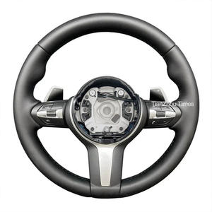 Volant de direction chauffant et vibrant en <span class=keywords><strong>cuir</strong></span> de rechange pour BMW F31 F34 F35 F32 F33 F36 F10 F11 F07 F18 F06 F12 F13 - Product Image 3