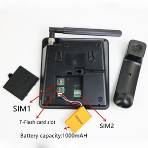 Téléphone Sans Fil Dual SIM avec Fonctions MP3, Radio FM, Muet d'Appel, Enregistrement, Couleurs FWP pour Bureau et Maison - Product Image 6