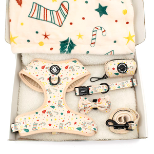 Set Harnesses Anjing Custom dengan Logo Personalisasi, Harnesses Anjing Anti Tarik, Kerah Anjing Empuk Berbahan <span class=keywords><strong>Neoprene</strong></span>, dan Set Tali Anjing - Product Image 3