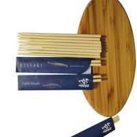 Emballage de manches en papier de baguettes avec impressions personnalisées pour restaurant de sushi