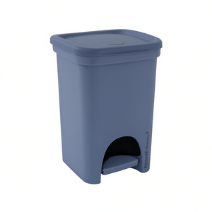 Colors Pedal Bin 6L Blue Plastic Waste Bin With Foot <b>Step</b> For <b>Kitchen</b> Bathroom Use - Product Image 3