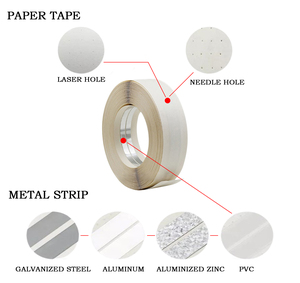 Nqfiber vách thạch cao linh hoạt kim loại góc bảo vệ Băng Giấy 50mm * 30m vách thạch cao Doanh Băng giấy với kẽm dải - Product Image 2